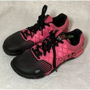 Reebok Crossfit Pink Black Women's Athletic Shoes